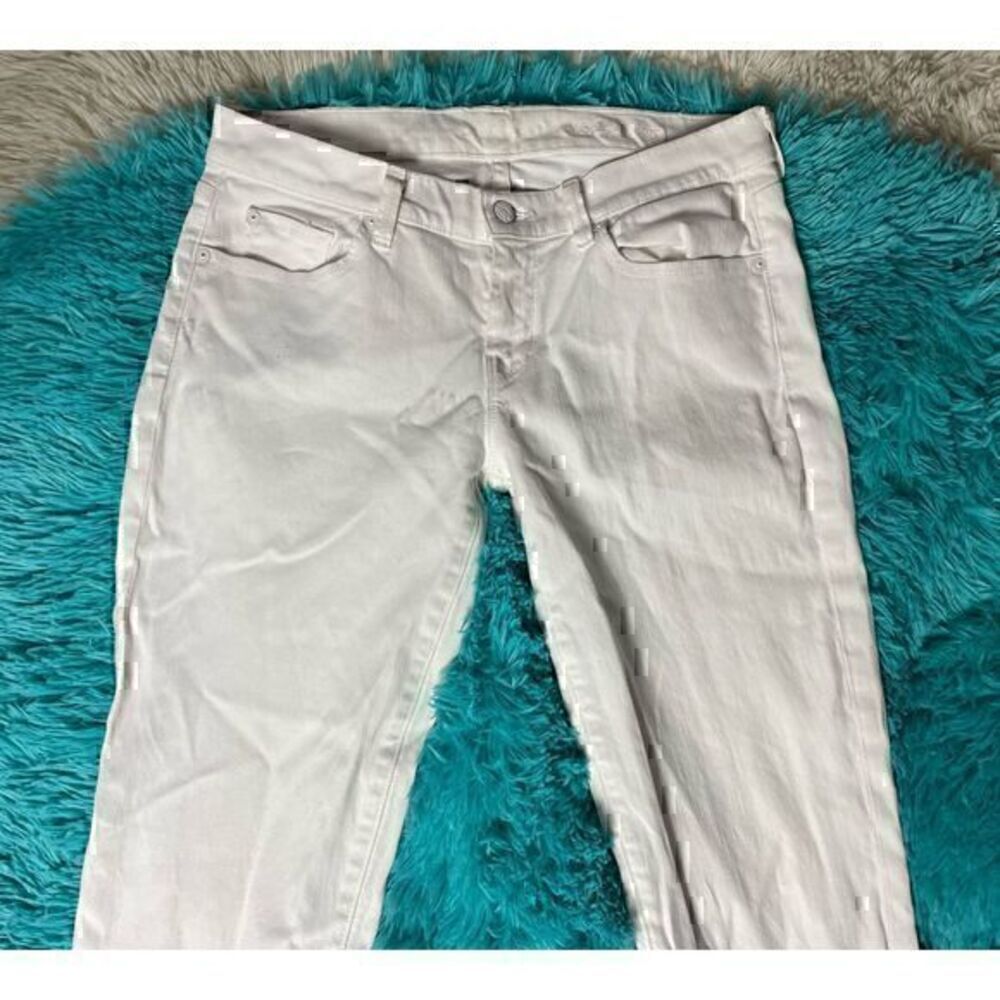 EUC 7 for All Mankind White Straight Leg Jeans Women’s Size 29